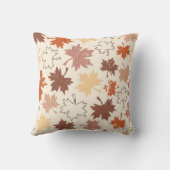 秋のメープル葉アーストーン クッション (裏面)