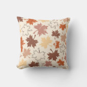 秋のメープル葉アーストーン クッション (正面)