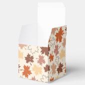 秋のメープル葉ズの茶色の地球の色調 フェイバーボックス (オープン)