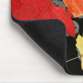 秋のメープル葉ズカラー赤マウスパッド マウスパッド (コーナー)