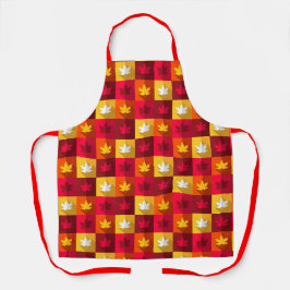 秋のメープル葉ズブライト エプロン