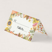 秋のメープル葉パンプキ結婚ンのテーブル番号 (正面)