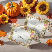 秋のメープル葉パンプキ結婚ンのテーブル番号