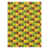 秋のメープル葉金ゴールド、茶色、緑 テーブルクロス (正面)