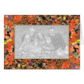 秋のメープル離れのカバーフォトカード (正面横)