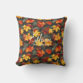 秋のメープル離れのパターン | コージー秋ホームデコール クッション (正面)