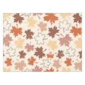 秋のメープル離れの感謝祭、赤い茶色 テーブルクロス (正面(横))