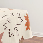 秋のメープル離れの感謝祭、赤い茶色 テーブルクロス (インサイチュ)