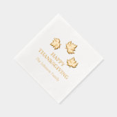 秋のメープル離れズハッピーサンクスギビング 箔ナプキン (右)