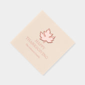 秋のメープル離れズハッピーサンクスギビング 箔ナプキン (右)