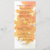 秋のメープル離れ結婚式 プログラム (裏面)