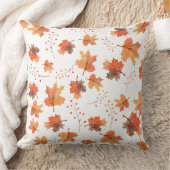 秋のメープル離れ&ボタニカルベリー クッション (ブランケット)