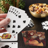 秋のモザイクの水彩画 トランプ (インサイチュ)