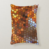秋のモザイク抽象芸術アクセント枕 アクセントクッション (正面(垂直))