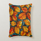 秋のモザイク模様 アクセントクッション (正面(垂直))