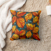 秋のモザイク模様 クッション (ブランケット)