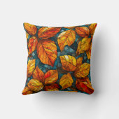 秋のモザイク模様 クッション (裏面)