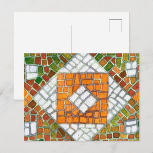 秋のモザイク葉書 ポストカード (正面/裏面)