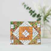 秋のモザイク葉書 ポストカード (スタンド正面)