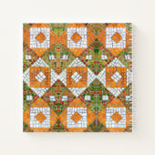 秋のモザイク8.5x8.5スパイラルノートブック ノートブック (裏面)