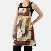 秋のモダンアーチ型エプロン名前をカスタムする エプロン (インサイチュ)