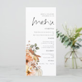 秋のモダンフローラかぼちゃ結婚の葉のメニュー メニュー (スタンド正面)