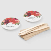 秋のモダンフローラブライダルシャワー ハンドファン (組立なし)