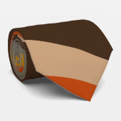 秋のモダン抽象芸術の波線 ネクタイ (ロール)