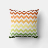 秋のモダン秋シェブロン クッション (裏面)