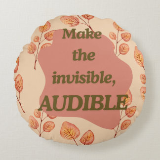 秋のモチベーション名言ラウンドスロー枕 ラウンドクッション