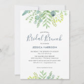 秋のユーカリ フラワーブライダルシャワーブランunch 招待状 (正面)