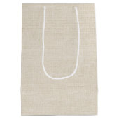 秋のヨークシャーテリアの誕生日 ミディアムペーパーバッグ (裏面)