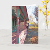 秋のライトオンコテージロー – Martha's Vineヤード カード (黄色い花)