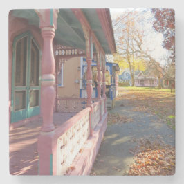 秋のライトオンコテージロー – Martha's Vineヤード ストーンコースター