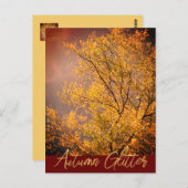 秋のライトグリッター葉書 ポストカード (正面/裏面)