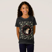 秋のラクーンカスタマイズ文字とカラー Tシャツ (正面フル)