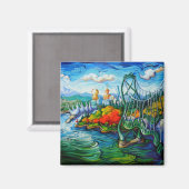 秋のラッシュ マグネット (正面/裏面)