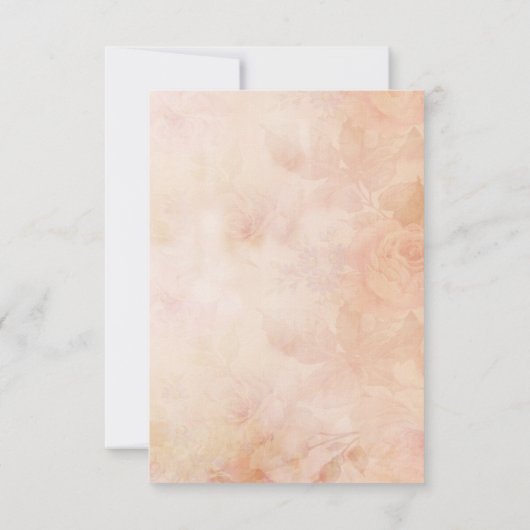 秋のラブウェディングレセプションエンクロージャ 招待状 (裏面)