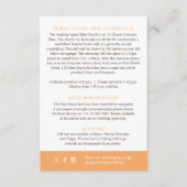 秋のラブカボチャの水の色結婚の詳細 エンクロージャーカード (正面)