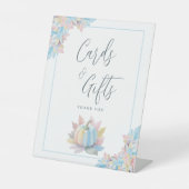 秋のラブカボチャブライダルシャワーカードとギフト 台座サイン (正面)