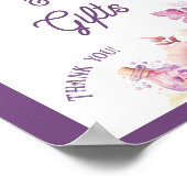 秋のラブカードとギフトのフローラベビー開花 ポスター (角)