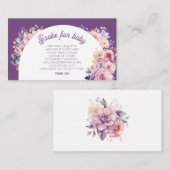 秋のラブブックベビーチケット エンクロージャーカード (正面/裏面)