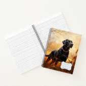 秋のラブラドールリトリバー ノートブック (内部)