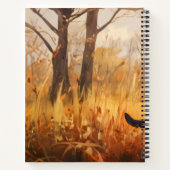 秋のラブラドールリトリバー ノートブック (裏面)