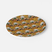 秋のラブラドール ペーパープレート (アングル)