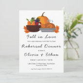 秋のラブ秋リハーサル夕食招待状 招待状 (スタンド正面)