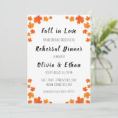 秋のラブ秋リハーサル夕食招待状 招待状 (スタンド正面)