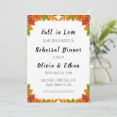 秋のラブ秋リハーサル夕食招待状 招待状 (スタンド正面)