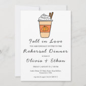 秋のラブ秋リハーサル夕食招待状 招待状 (正面)