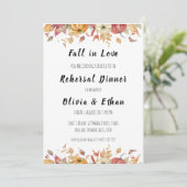 秋のラブ秋リハーサル夕食招待状 招待状 (スタンド正面)